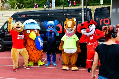 Falko beim Ferienfinale im Ahorn-Sportpark